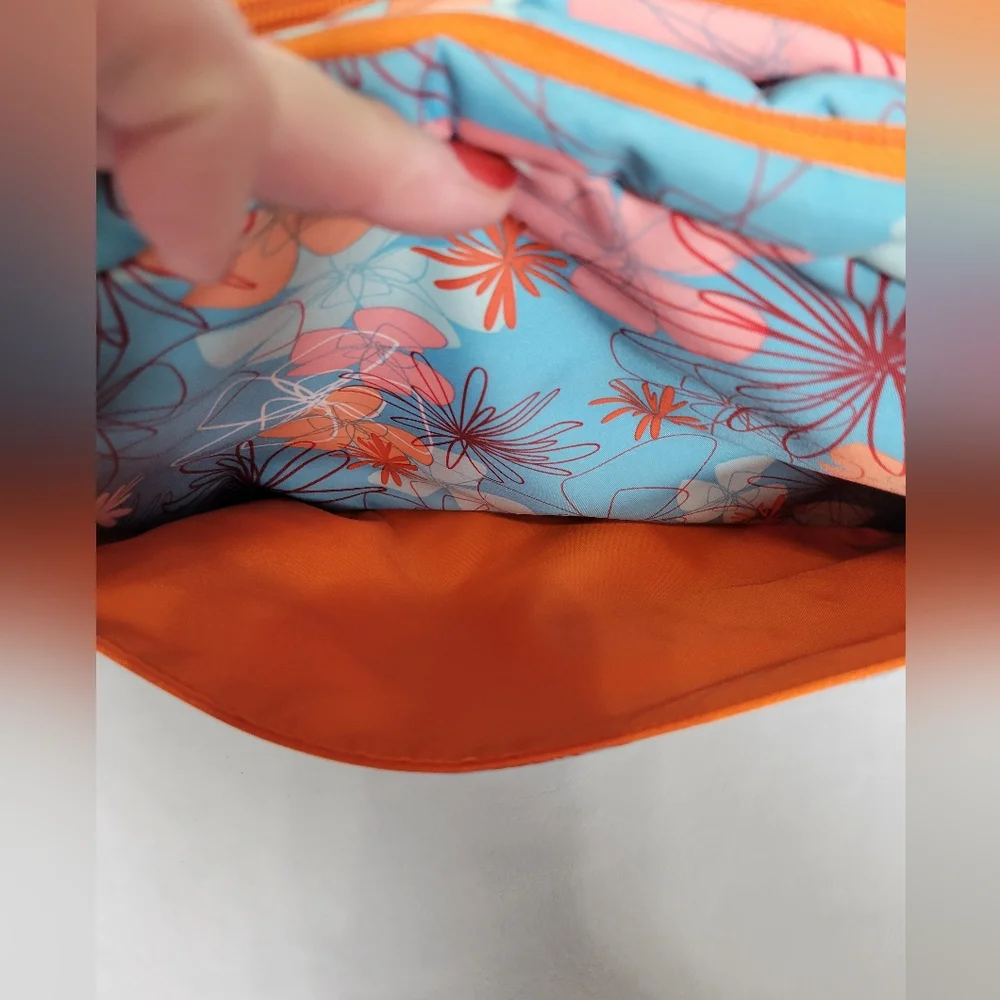Ju-Ju-Be Floral Baby Bag - Blue and Orange